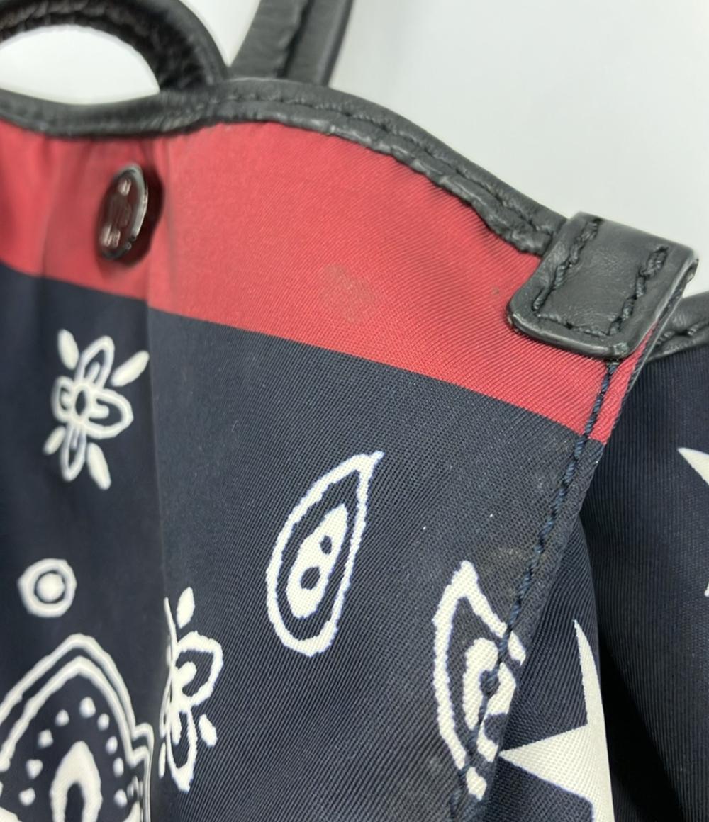 モンクレール ペイズリースター柄ナイロントートバッグ メンズ MONCLER