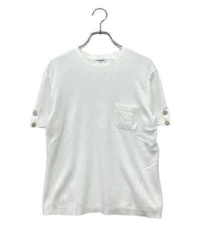 CHANEL 半袖ニット カットソー P76981K11104 レディース SIZE 40 (M) シャネル