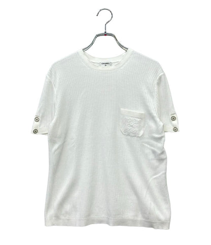 CHANEL 半袖ニット カットソー P76981K11104 レディース SIZE 40 (M) シャネル