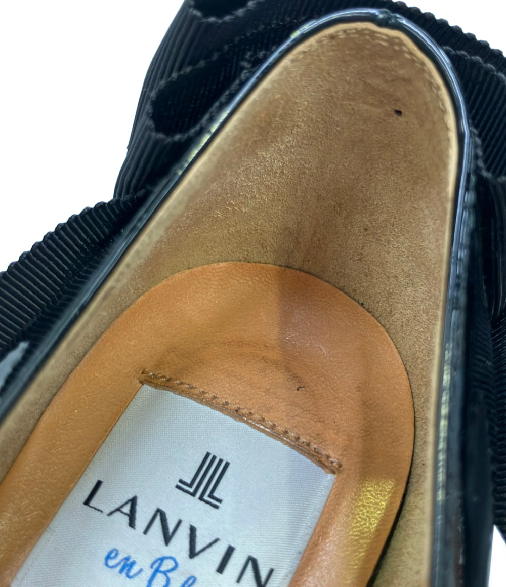 LANVIN en Bleu リボンモチーフ エナメルパンプス 2400 レディース SIZE 23 1/2 ランバンオンブルー