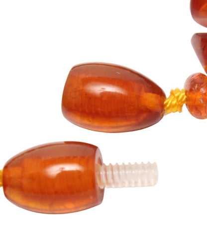 ネックレス 琥珀5-17mm レディース