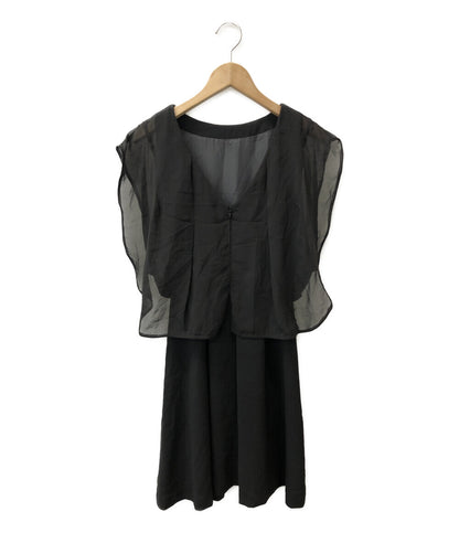 B ノースリーブワンピース フリルドレス(abo0077698)