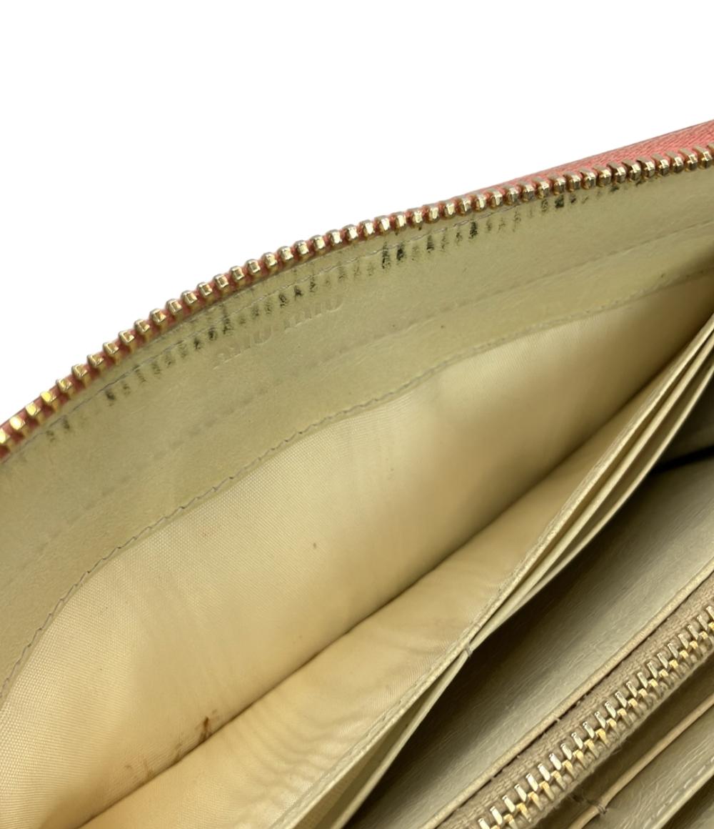 ミュウ ミュウ ラウンドファスナー長財布 レディース Miu Miu