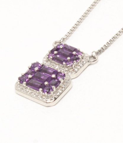 ネックレス SV925 アメジスト レディース