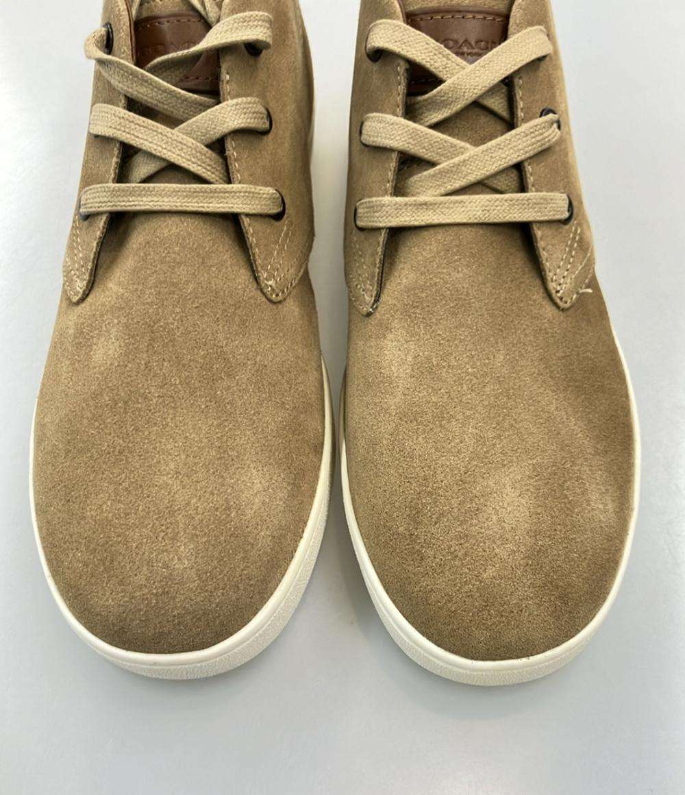 美品 COACH ハイカットスニーカー スエード メンズ SIZE US 8 D (26cm) コーチ