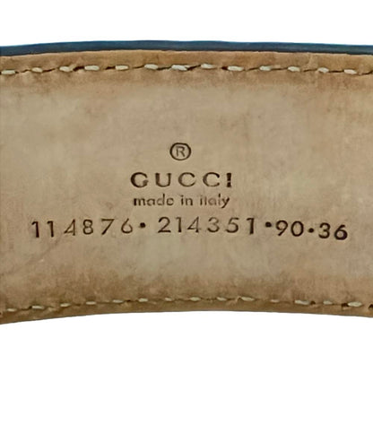 グッチ ベルト Gバックル インターロッキング 114876 214351 レディース (90・36) GUCCI