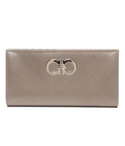 美品 Salvatore Ferragamo 長財布 ガンチーニ レディース メンズ サルヴァトーレフェラガモ