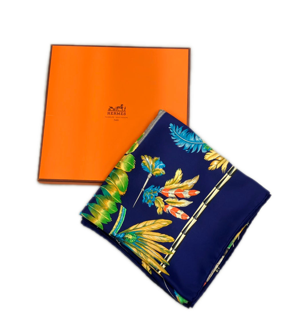 HERMES スカーフ シルク100% カレ90 BRAZIL レディース エルメス