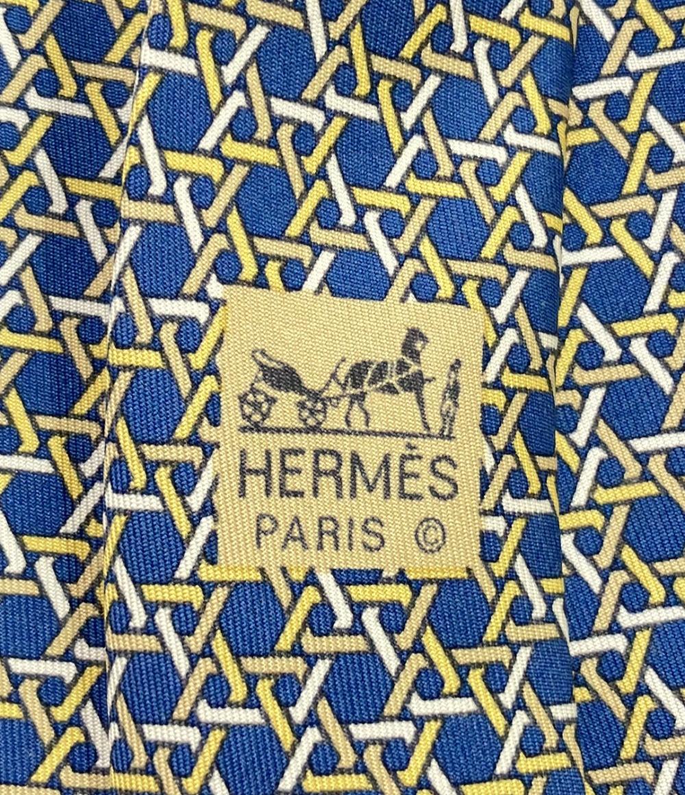 HERMES ネクタイ シルク 100% 7578 SA メンズ エルメス