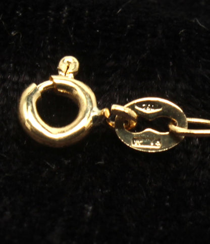 美品 ネックレス K18 パール エメラルド レディース