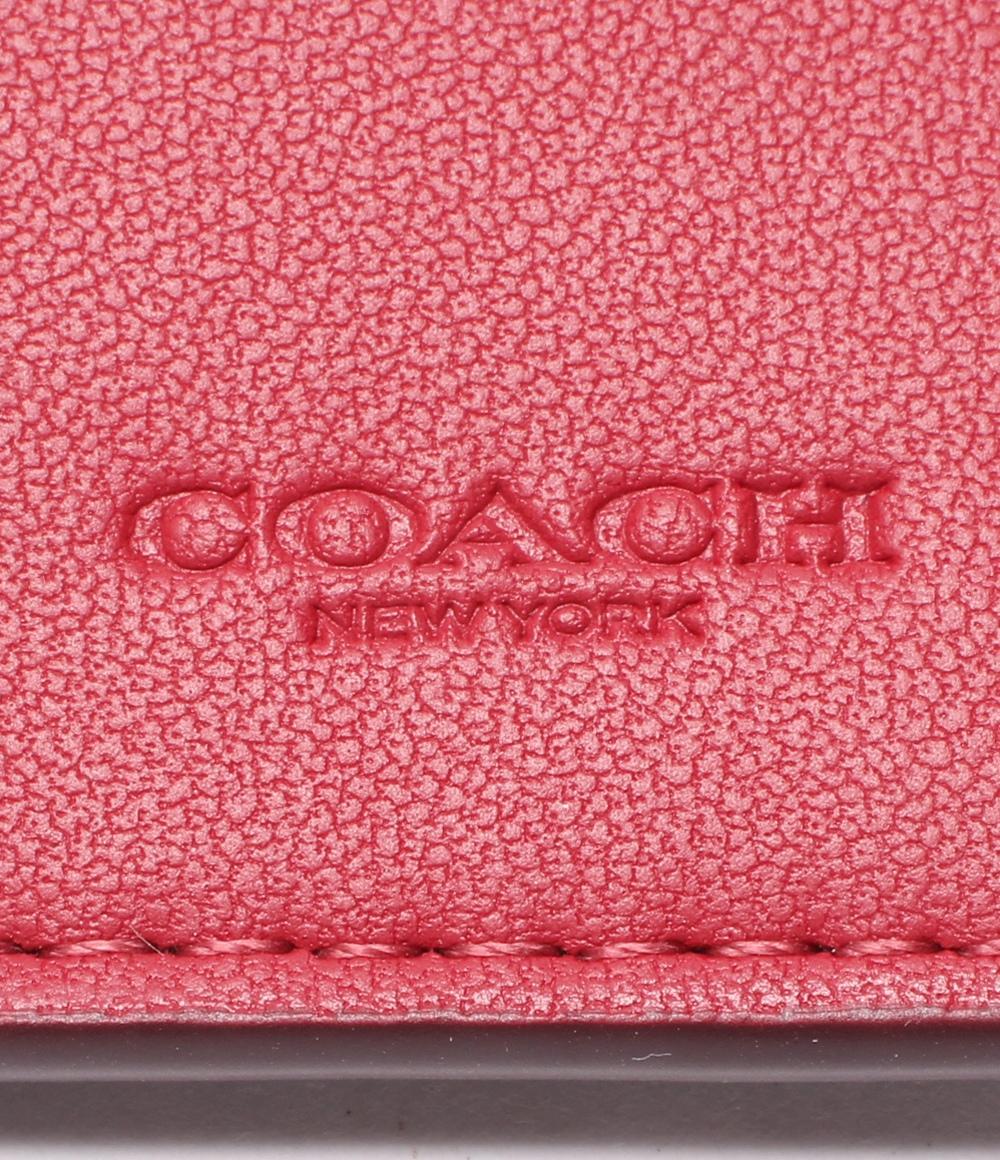 美品 コーチ 5連キーケース キーリング付き シグネチャー レディース COACH