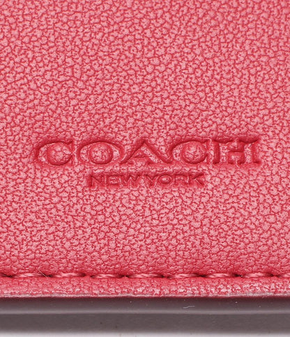 美品 コーチ 5連キーケース キーリング付き シグネチャー レディース COACH