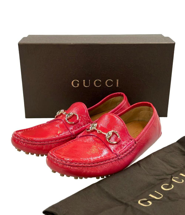 GUCCI ドライビングシューズ ローファー ホースビット 258200