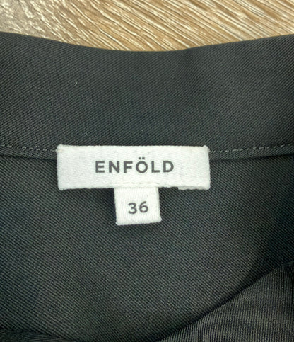 ENFOLD 長袖ワンピース サーキュラード シャツモード 2023SSは レディース SIZE 36 (S) エンフォルド