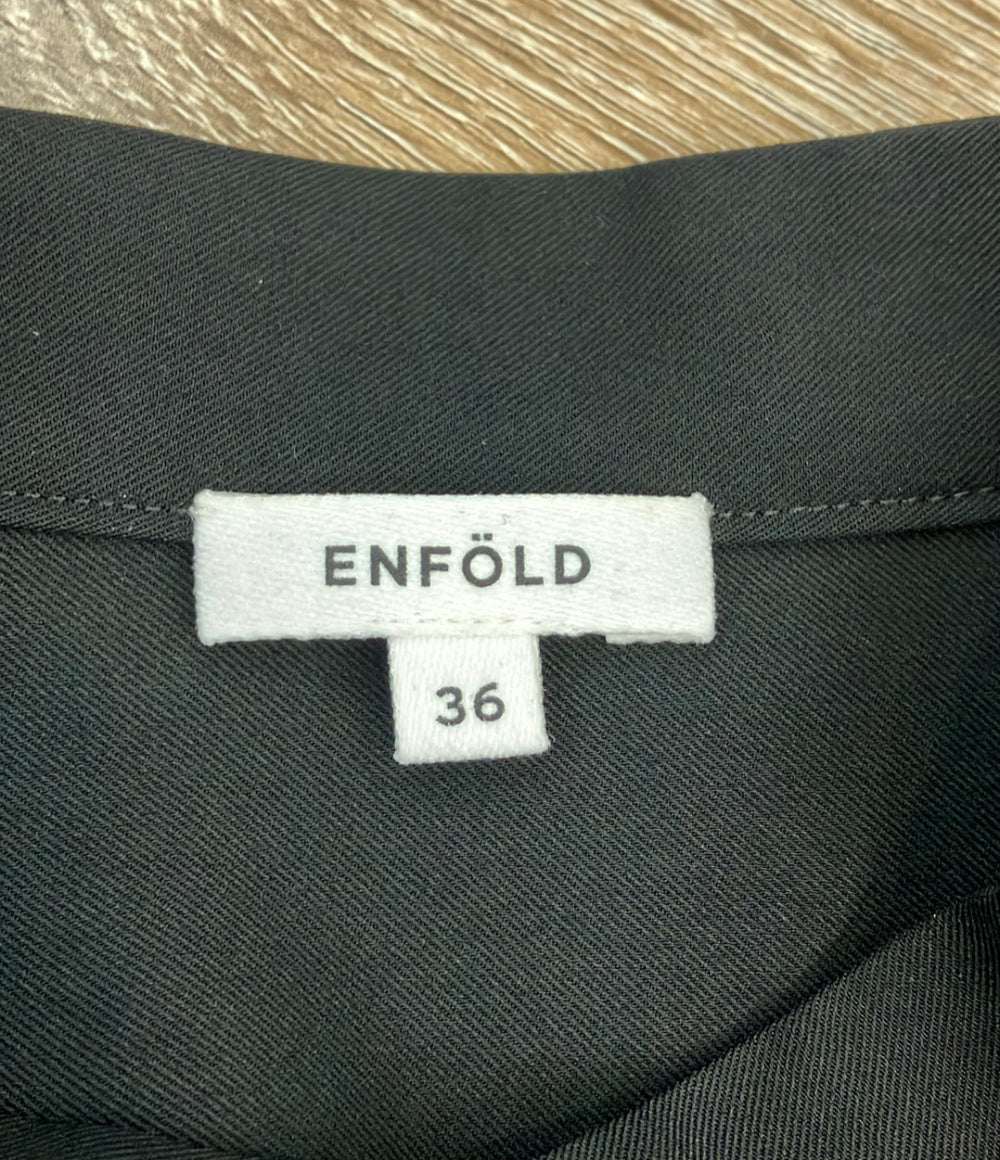 ENFOLD 長袖ワンピース サーキュラード シャツモード 2023SSは レディース SIZE 36 (S) エンフォルド