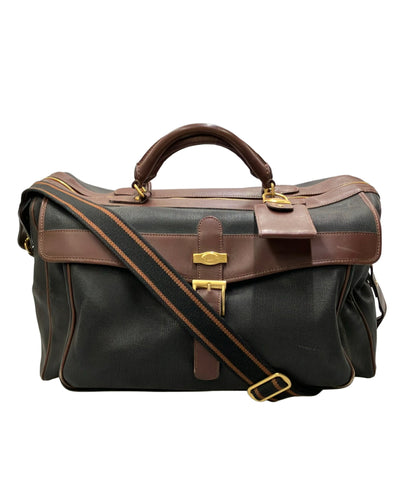 Dunhill ボストンバッグ ショルダーバッグ 2WAY 斜め掛け PVC レザー メンズ ダンヒル