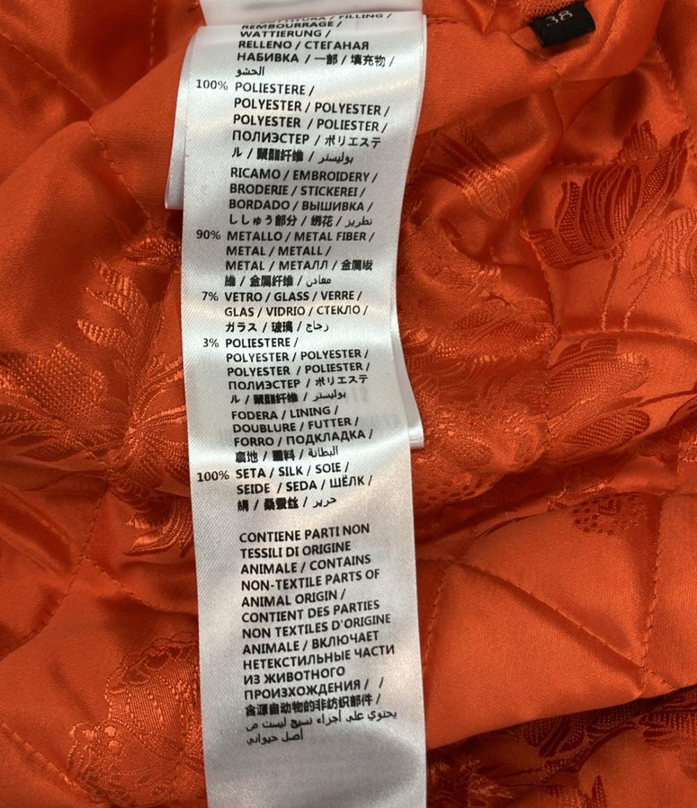 美品 GUCCI ブルゾン ゴーストジャケット ブルゾン BEE刺繍 GGペイント ミンクファー ミリタリー 2016年秋冬 447112 レディース SIZE 38 (S) グッチ