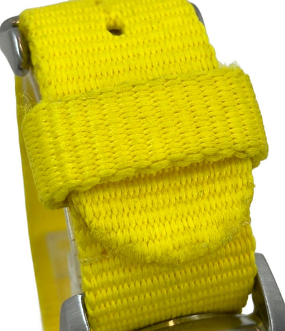 美品 NIXON 腕時計 CLEAN THE MOD クオーツ イエロー レディース メンズ ニクソン