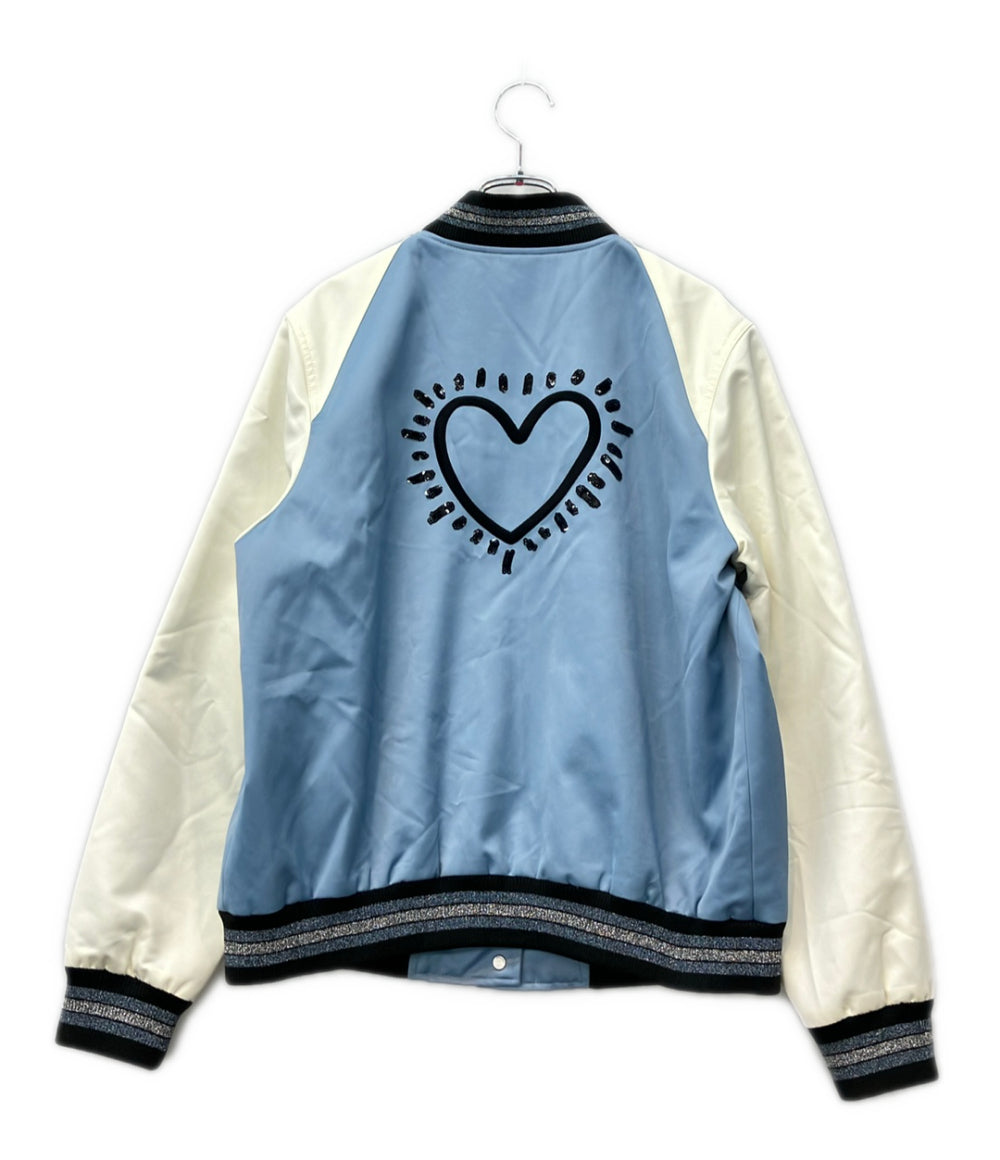 COACH Keith Haring 中綿 スタジャン F67470 レディース SIZE L コーチ キース・ヘリング