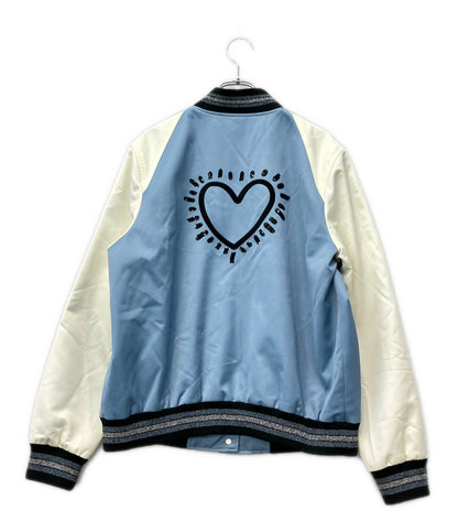 COACH Keith Haring 中綿 スタジャン F67470 レディース SIZE L コーチ キース・ヘリング