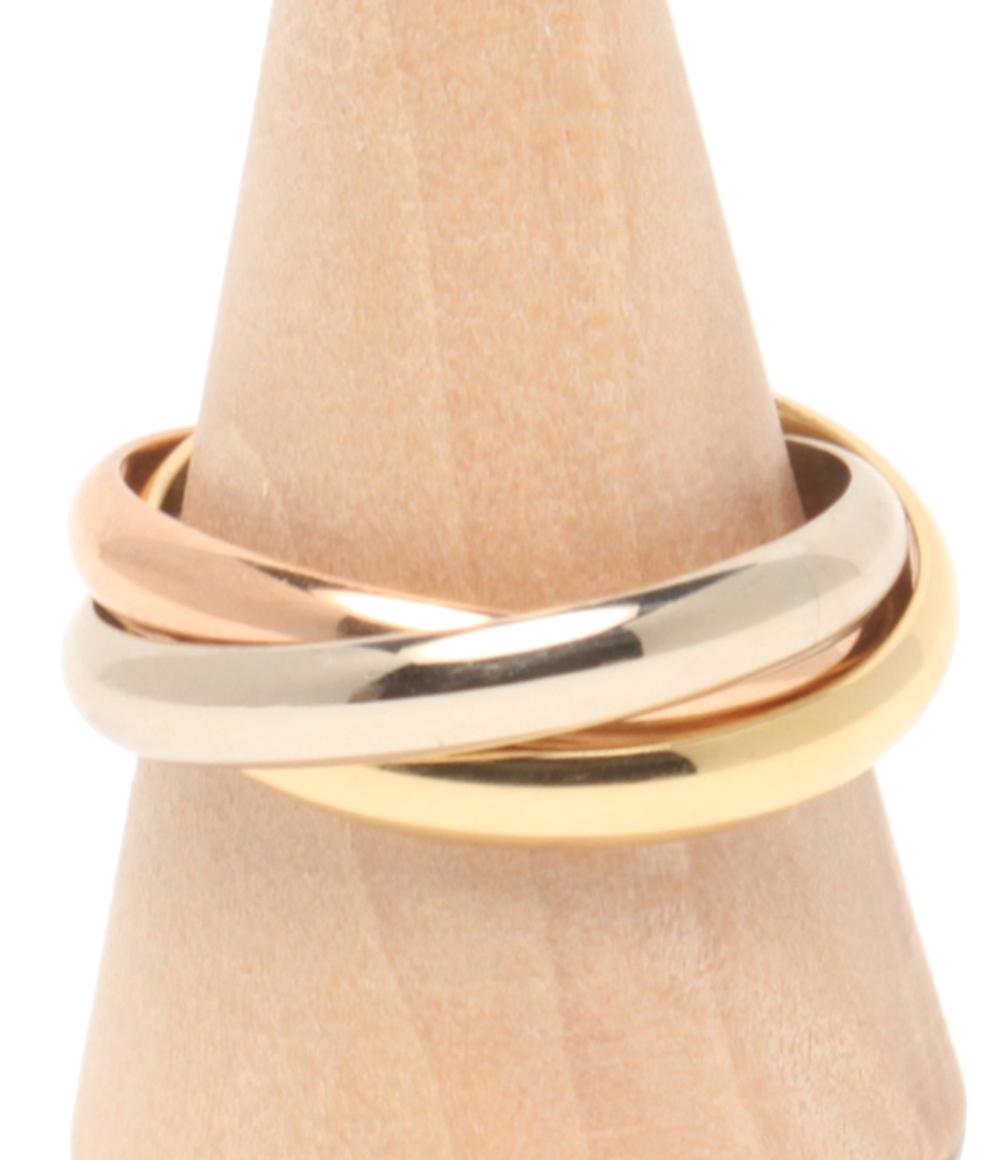 美品 Cartier リング 指輪 K18 トリニティ 3連 レディース SIZE 20号 カルティエ