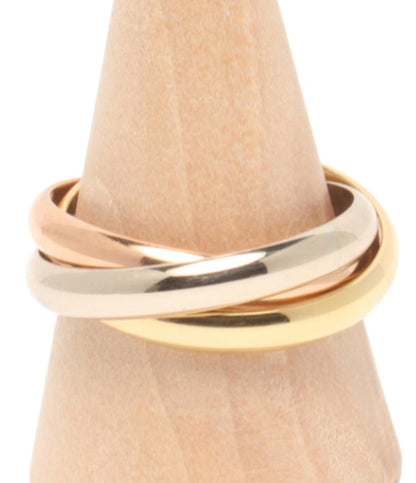 美品 Cartier リング 指輪 K18 トリニティ 3連 レディース SIZE 20号 カルティエ