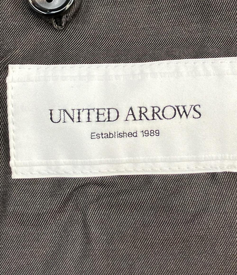 美品 ユナイテッドアローズ オンブレチェックバルカラーコート メンズ SIZE M UNITED ARROWS