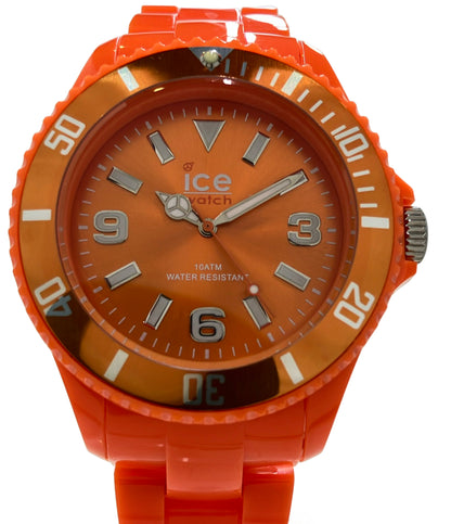 美品 ice watch 腕時計 クオーツ オレンジ メンズ アイスウォッチ