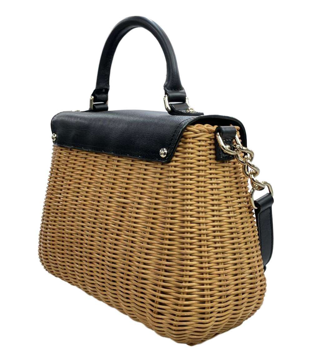 美品 kate spade ハンドバッグ ショルダーバッグ かごバッグ 2WAY 斜め掛け レディース ケイトスペード