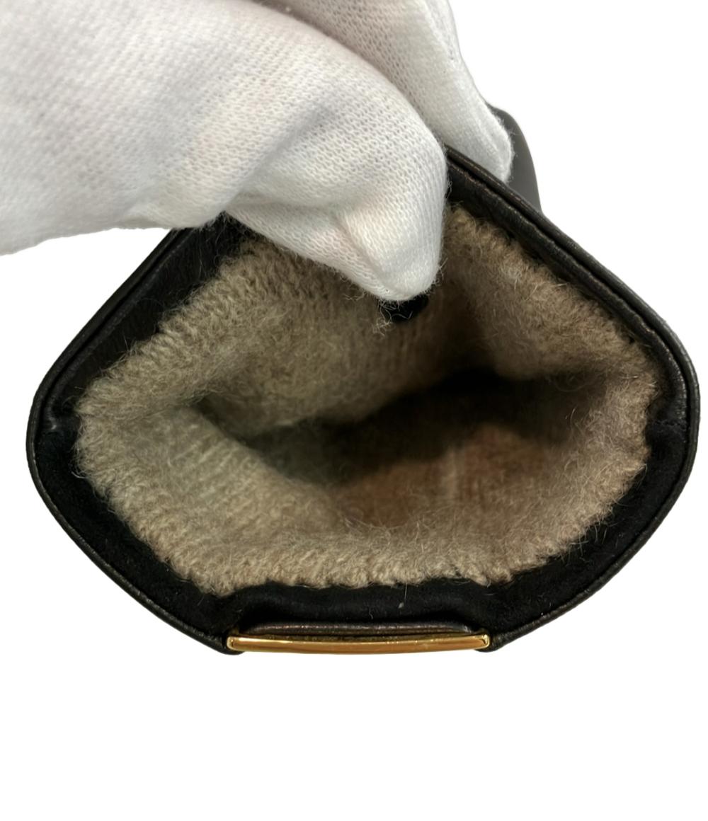 サルヴァトーレフェラガモ レザー手袋 カシミヤ100% レディース Salvatore Ferragamo