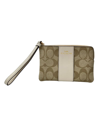 美品 COACH ポーチ シグネチャー F58035 レディース コーチ