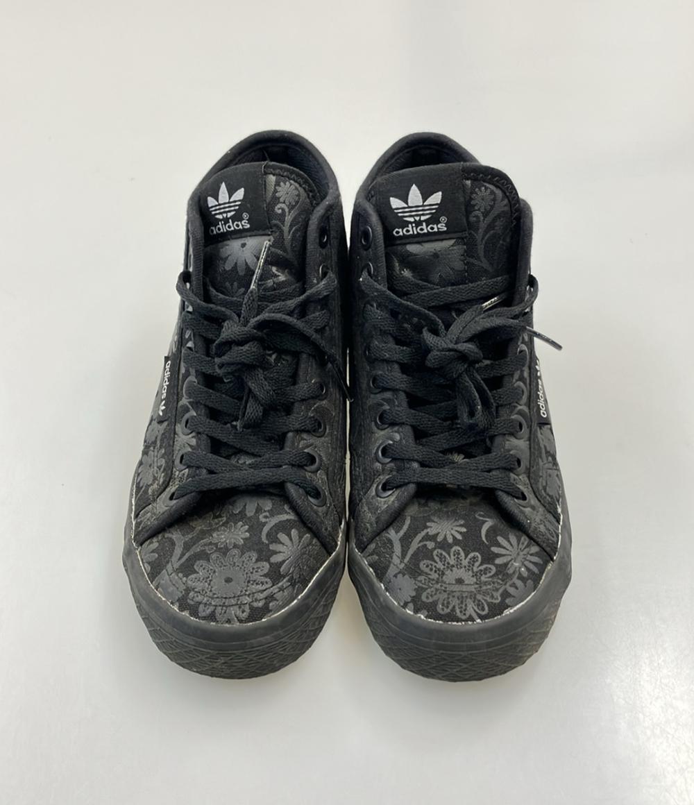 adidas ハイカットスニーカー インヒール 花柄 ADIHONEY M21877 レディース SIZE 23.5 (M) アディダス