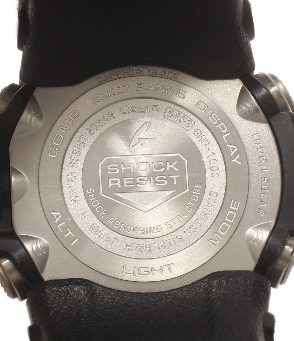 CASIO 腕時計 マッドマスター MUDMASTER G-SHOCK 電波ソーラー ソーラー ブラック GWG-1000 メンズ カシオ