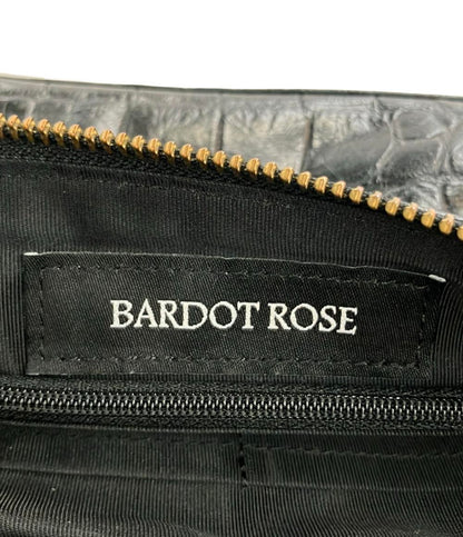 BARDOT ROSE ショルダーバッグ ウォレットポシェット 2WAY 斜め掛け 本革 牛革 レザー クロコ型押し レディース バルドロゼ