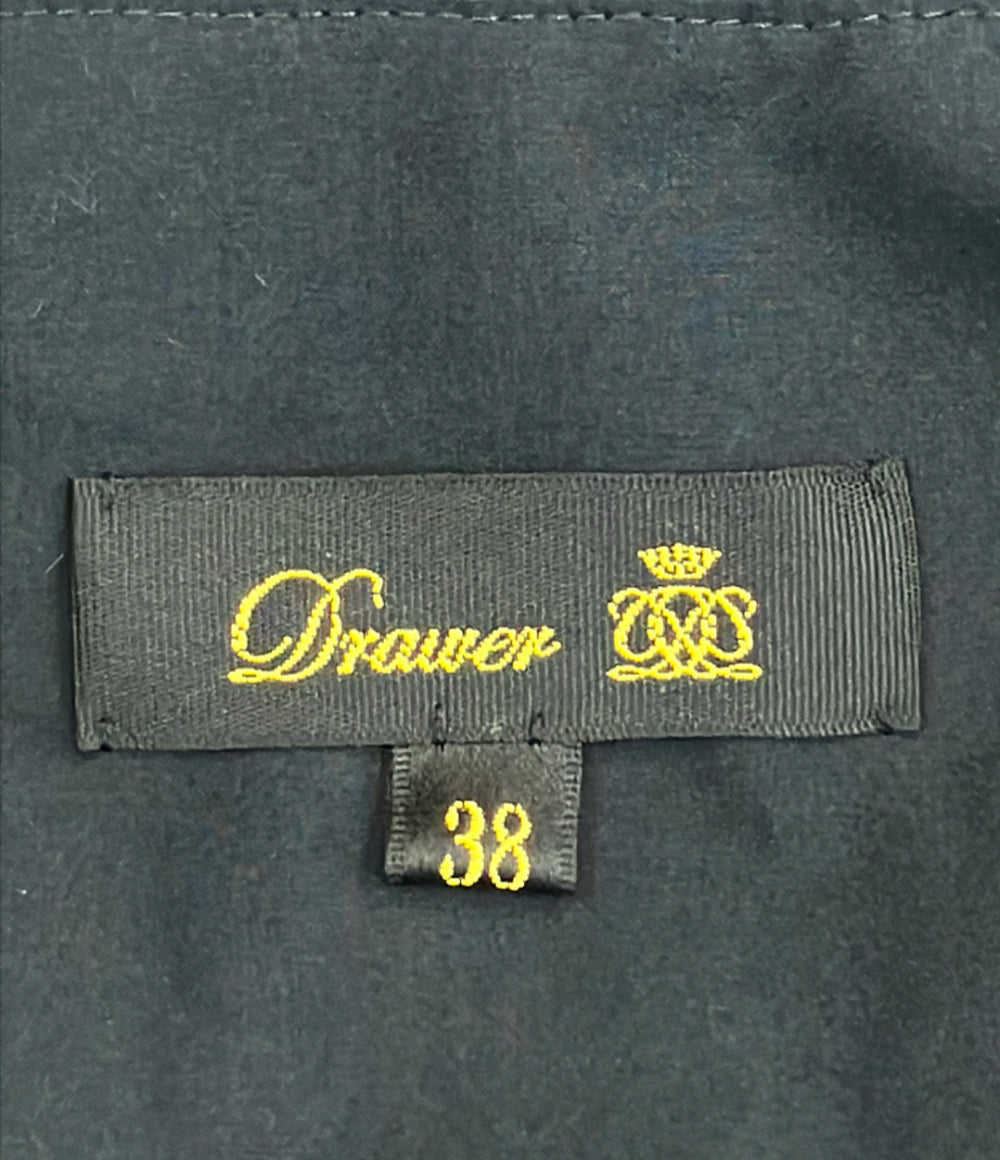 Drawer 半袖 コットンタイプライター バルーンワンピース 6526-299-1352 レディース SIZE 38 (S) ドゥロワー