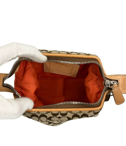 美品 COACH ポーチ ミニシグネチャー DP5092 レディース コーチ