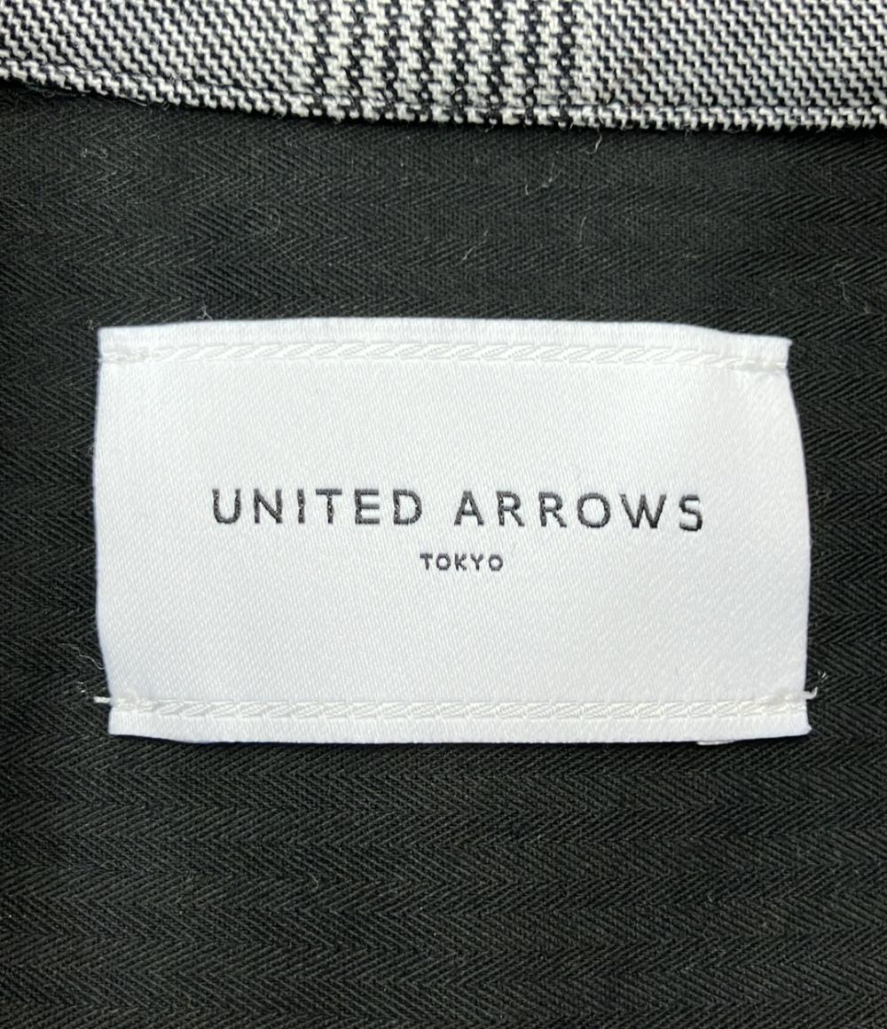 美品 ユナイテッドアローズ ウール混チェック柄長袖ロングワンピース レディース SIZE 36 (XS) UNITED ARROWS