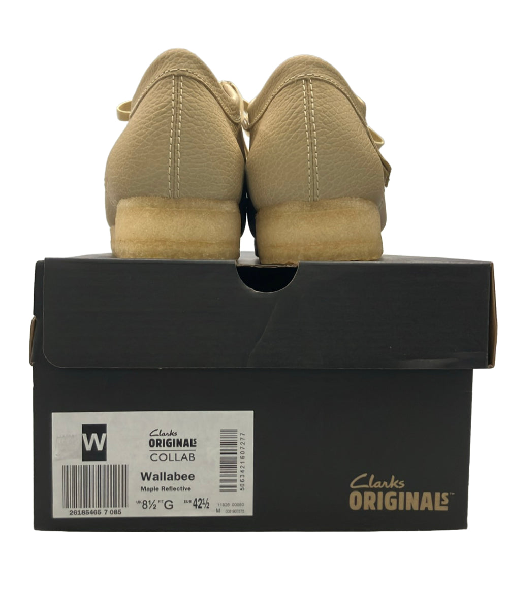 美品 Clarks Supreme ワラビー リフレクティブ ワラビー レザーシューズ 11826 メンズ SIZE UK 8 1/2 クラークス シュプリーム