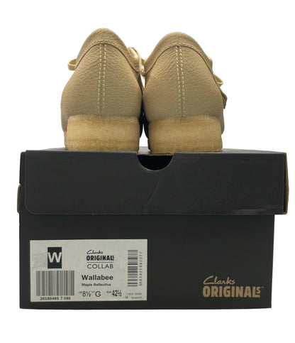 美品 Clarks Supreme ワラビー リフレクティブ ワラビー レザーシューズ 11826 メンズ SIZE UK 8 1/2 クラークス シュプリーム