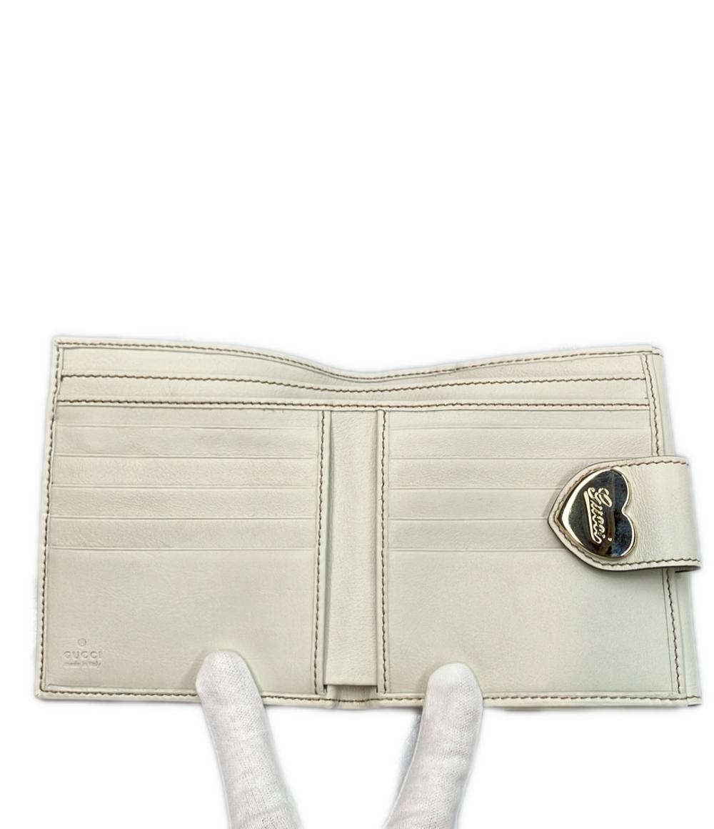 美品 GUCCI Wホック二つ折り財布 GGキャンバス 203549 4276 レディース