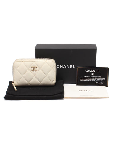 CHANEL コインケース ゴールド金具 キャビアスキン マトラッセ 27番台 ココマーク レディース シャネル