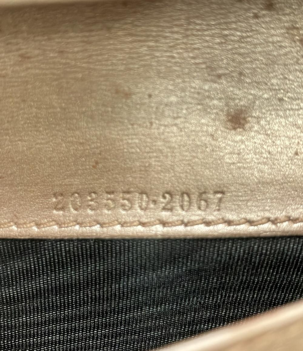GUCCI ダブルホック 二つ折り長財布 レザー 203550 2067 レディース グッチ