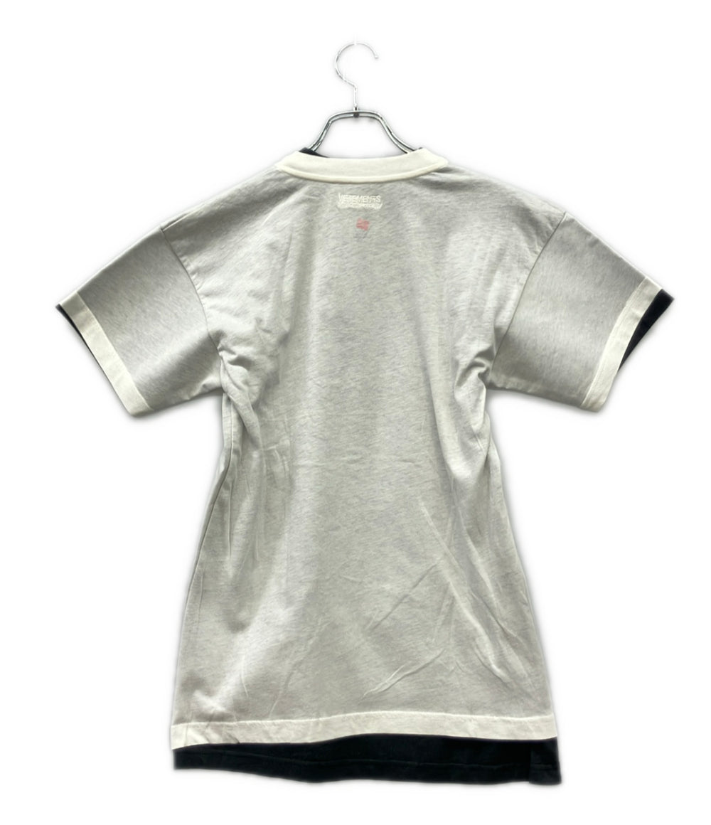 VETEMENTS × Hanes 半袖 アントウェルペン レイヤード Tシャツ メンズ SIZE M ヴェトモン × ヘインズ