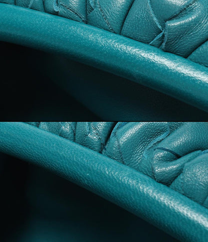 美品 BOTTEGA VENETA ショルダーバッグ がま口 ザ ポーチ イントレチャート レディース ボッテガ・ヴェネタ