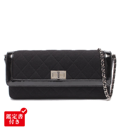 CHANEL チェーンショルダーバッグ 肩掛け シルバー金具 マトラッセ 2.55 シングルフラップ レディース シャネル