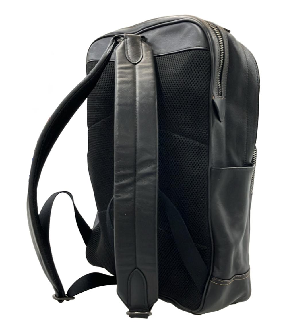 COACH コーチ リュック バックパック レザー  グレー ブラック 灰色 黒  F37599 チャーム A4サイズ収納可能 訳あり コーチ リュック デイパック グラハム スムースレザー F37599