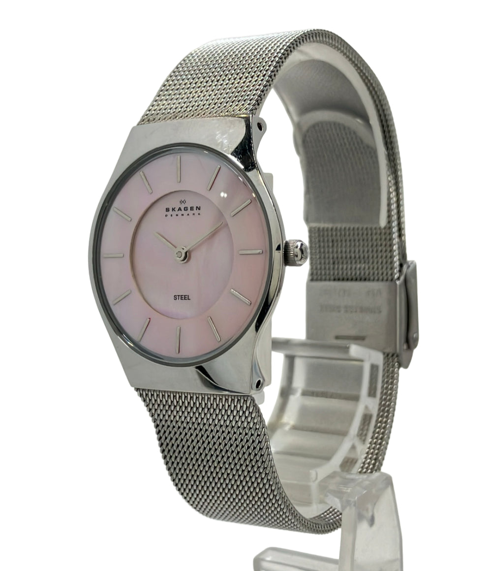 SKAGEN 腕時計 クオーツ ピンク レディース スカーゲン