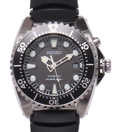 SEIKO 腕時計 キネティック ブラック SKA371P2 メンズ セイコー