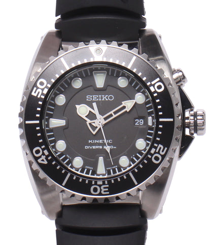 SEIKO 腕時計 キネティック ブラック SKA371P2 メンズ セイコー