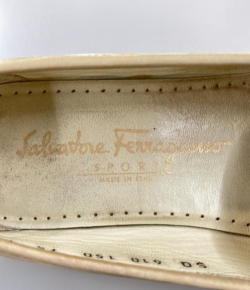 Salvatore Ferragamo ローファー ガンチーニ レディース SIZE 7 1/2 サルヴァトーレフェラガモ